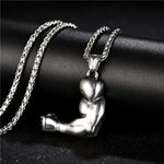 COLLIER FITNESS - BICEPS MUSCLÉ METAL - Vignette | LE BOX DU FITNESS®