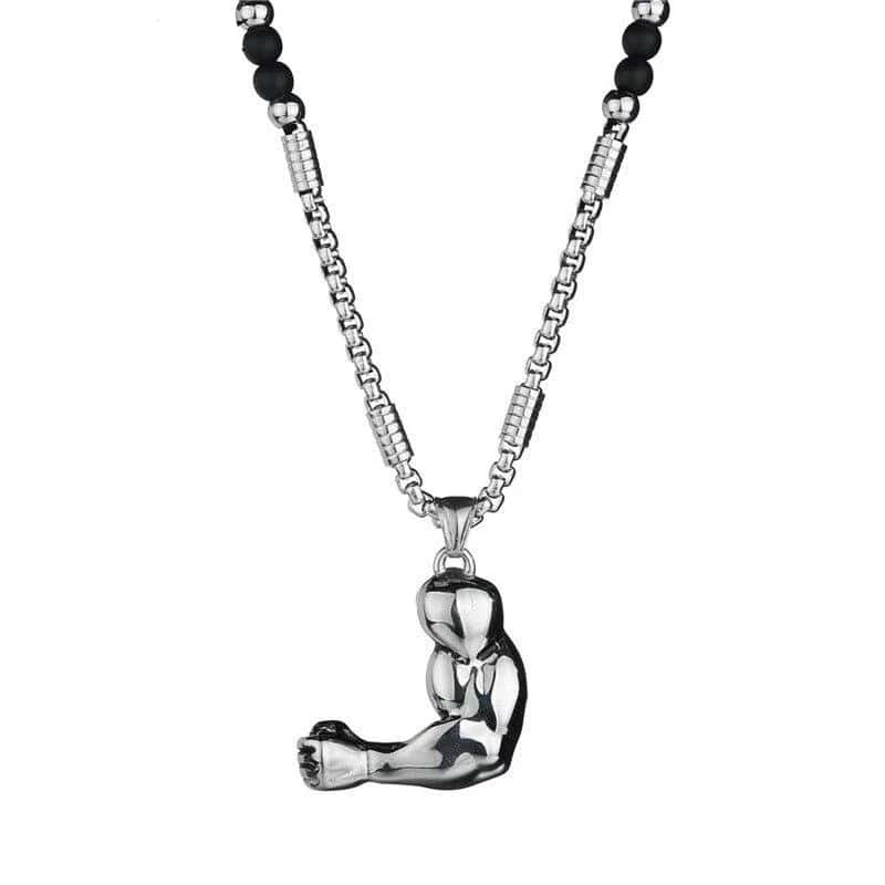 COLLIER FITNESS - BRAS MUCLÉ BICEPS CURL METAL