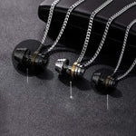 FITNESS NECKLACE - DUMBBELL FITNESS BICOLOR TRENDY - Vignette | LE BOX DU FITNESS®