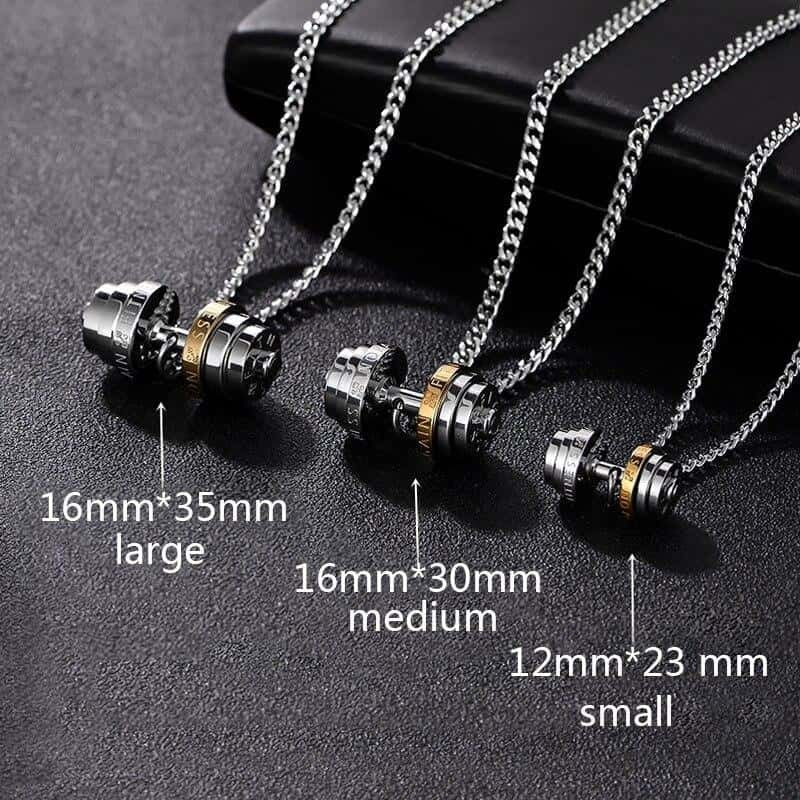 COLLIER FITNESS - HALTÈRE CULTURISTE CASUAL SPORT