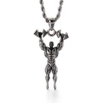 COLLIER FITNESS - MUSCLOR EN DÉVELOPPÉ MILITAIRE HALTÈRE - Vignette | LE BOX DU FITNESS®