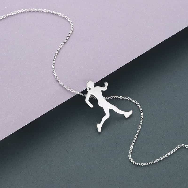 COLLIER FITNESS - PENDENTIF RUNNER JOGGER