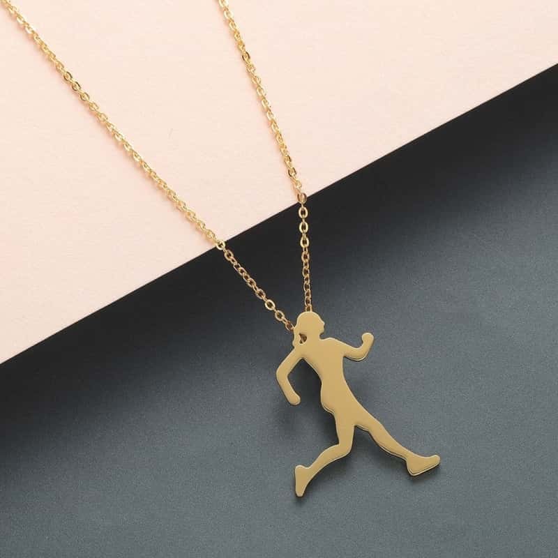 COLLIER FITNESS - PENDENTIF RUNNER JOGGER