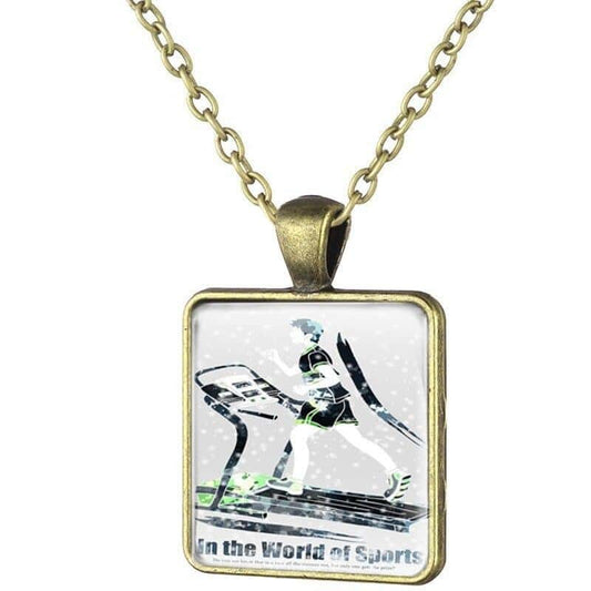 COLLIER FITNESS - PLAQUE POSING CULTURISTE VINTAGE