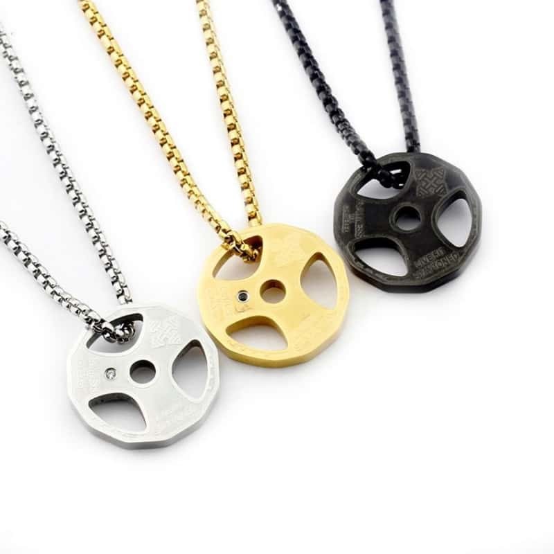 COLLIER FITNESS - PLAQUE POUR DÉVELOPPER COUCHÉ
