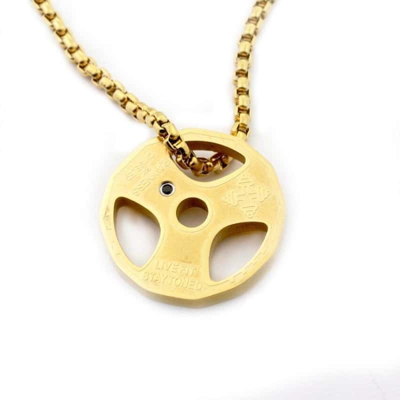 COLLIER FITNESS - PLAQUE POUR DÉVELOPPER COUCHÉ