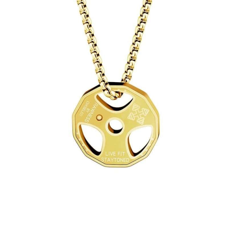 COLLIER FITNESS - PLAQUE POUR DÉVELOPPER COUCHÉ