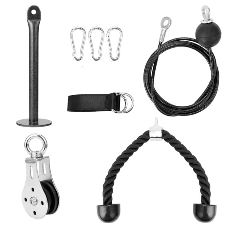 Corde extension triceps avec poulie et cable