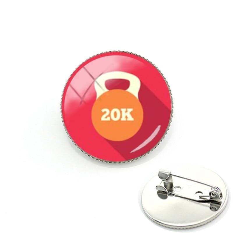 BADGE FITNESS - À ÉPINGLE RONDS