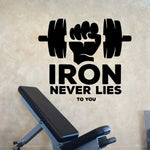 DECO MAISON - GRIP TRAINING "IRON NEVER LIES" - Vignette | LE BOX DU FITNESS®