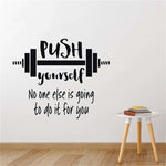 DECO MAISON - BARBELL "PUSH YOURSELF" - Vignette | LE BOX DU FITNESS®