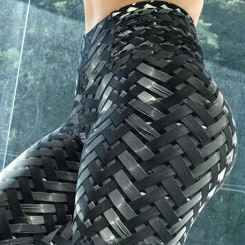 LEGGING SPORT - EFFET ARMURE SPANDEX TAILLE FITNESS
