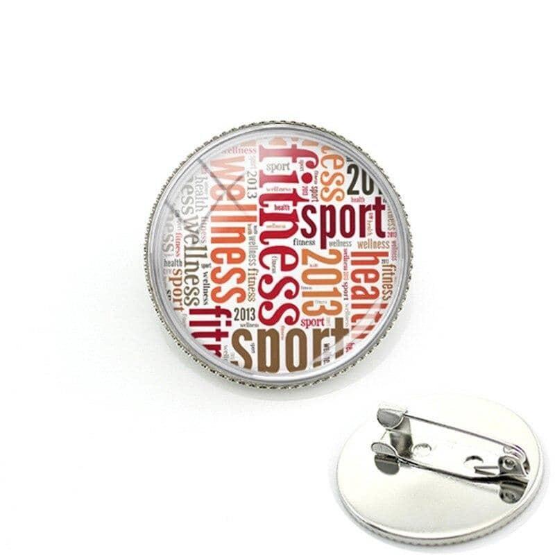 BADGE FITNESS - À ÉPINGLE RONDS