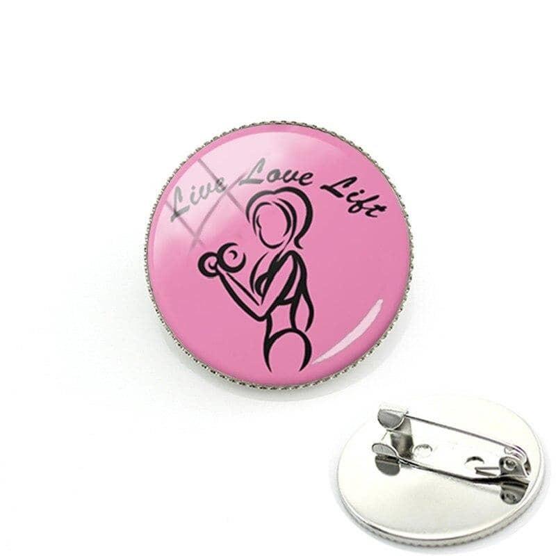 BADGE FITNESS - À ÉPINGLE RONDS