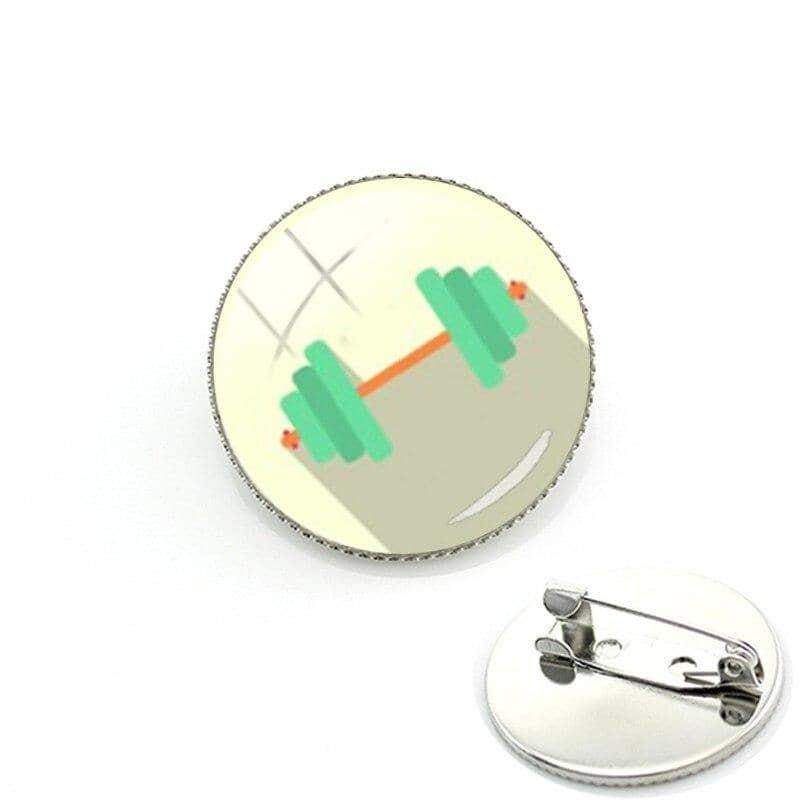 BADGE FITNESS - À ÉPINGLE RONDS