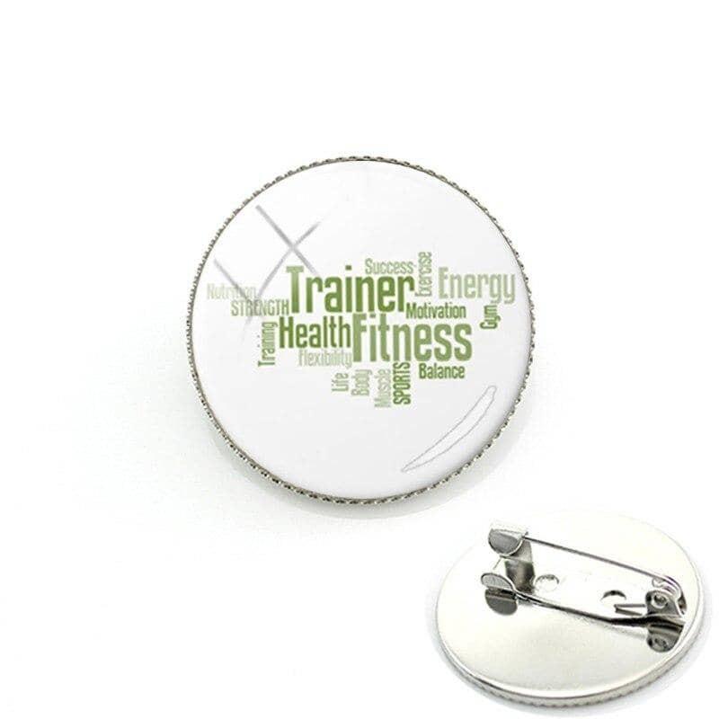 BADGE FITNESS - À ÉPINGLE RONDS