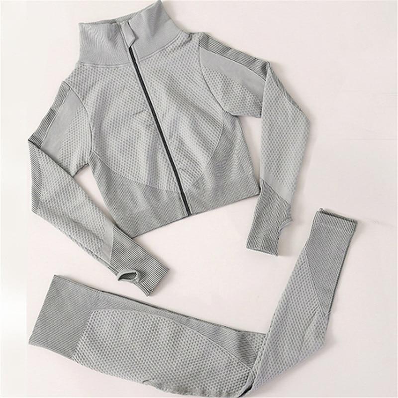 TENUE DE SPORT - ENSEMBLE FITNESS LEGGING TAILLE HAUTE